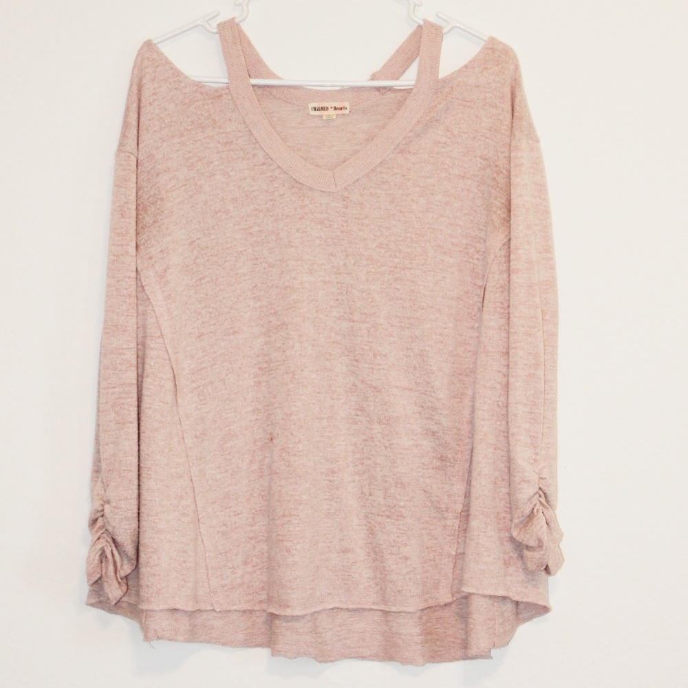 Charmed Hearts knit tunic top